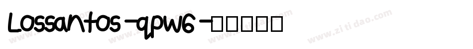 Lossantos-qpW6字体转换
