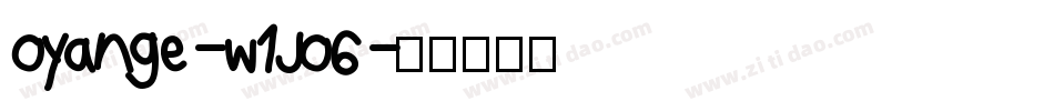 Oyange-w1JO6字体转换