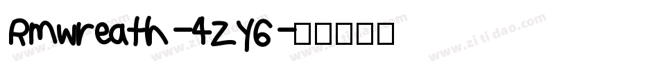 Rmwreath-4ZY6字体转换
