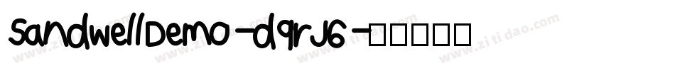 SandwellDemo-d9rJ6字体转换