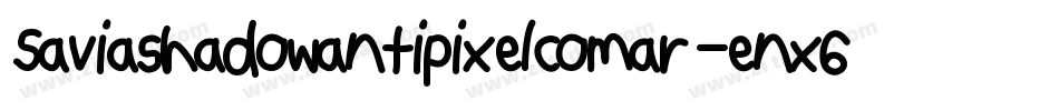 Saviashadowantipixelcomar-enx6字体转换