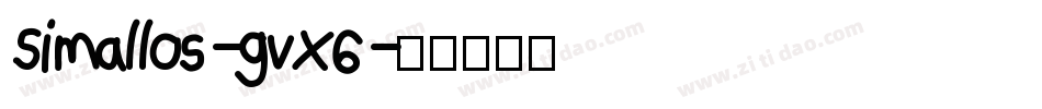 Simallos-gvX6字体转换