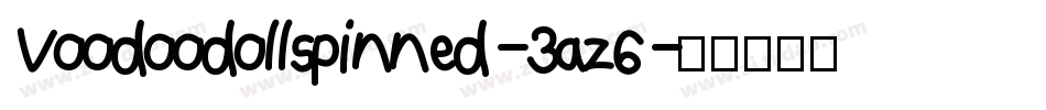 Voodoodollspinned-3az6字体转换