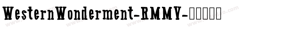 WesternWonderment-RMMV字体转换