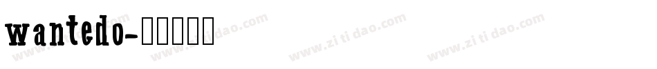 wantedo字体转换