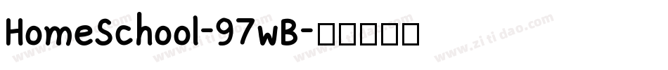 HomeSchool-97wB字体转换