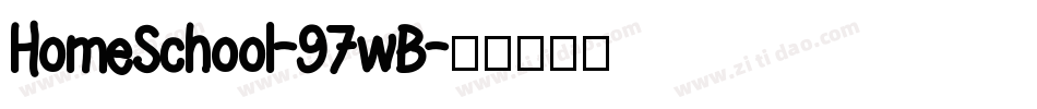 HomeSchool-97wB字体转换