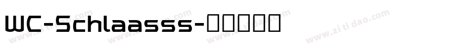 WC-Schlaasss字体转换