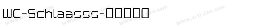 WC-Schlaasss字体转换
