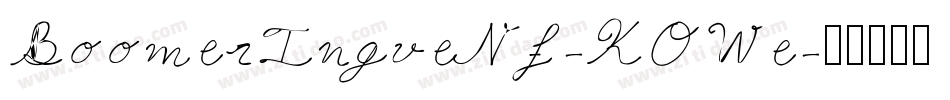 BoomerIngueNf-KOWe字体转换