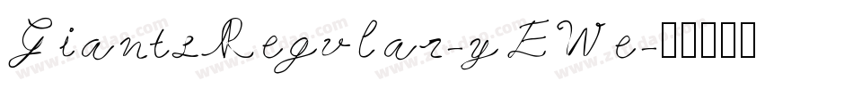 GiantsRegular-yEWe字体转换