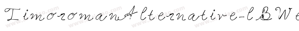 TimoromanAlternative-lBWe字体转换
