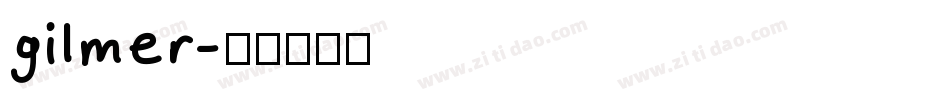 gilmer字体转换
