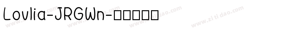 Lovlia-JRGWn字体转换