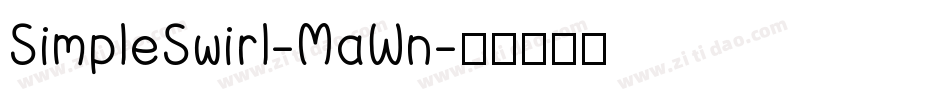 SimpleSwirl-MaWn字体转换