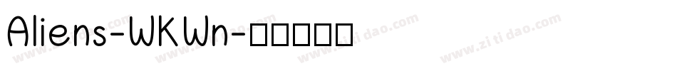 Aliens-WKWn字体转换
