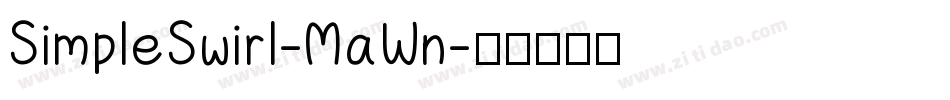 SimpleSwirl-MaWn字体转换
