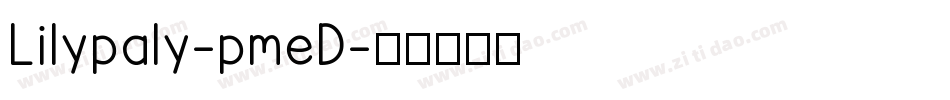 Lilypaly-pmeD字体转换