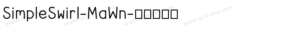SimpleSwirl-MaWn字体转换