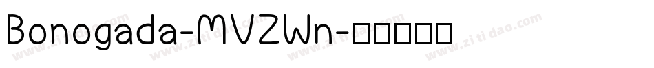 Bonogada-MVZWn字体转换