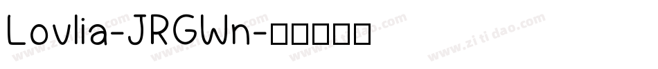 Lovlia-JRGWn字体转换