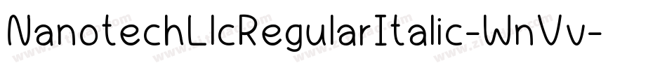 NanotechLlcRegularItalic-WnVv字体转换
