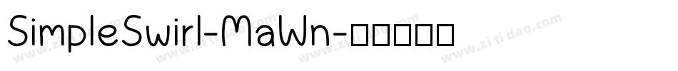 SimpleSwirl-MaWn字体转换