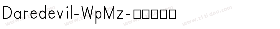 Daredevil-WpMz字体转换