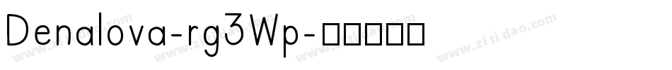 Denalova-rg3Wp字体转换