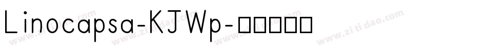 Linocapsa-KJWp字体转换