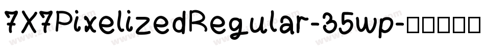 7X7PixelizedRegular-35wp字体转换