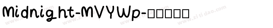 Midnight-MVYWp字体转换