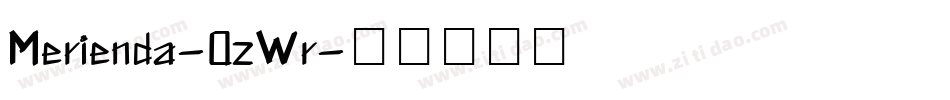 Merienda-0zWr字体转换