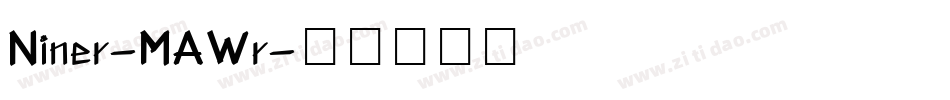 Niner-MAWr字体转换