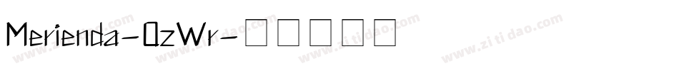 Merienda-0zWr字体转换