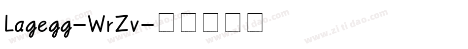 Lagegg-WrZv字体转换