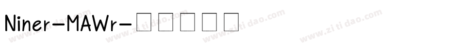 Niner-MAWr字体转换