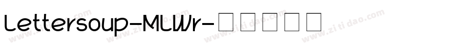 Lettersoup-MLWr字体转换