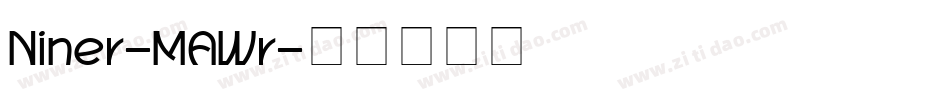 Niner-MAWr字体转换