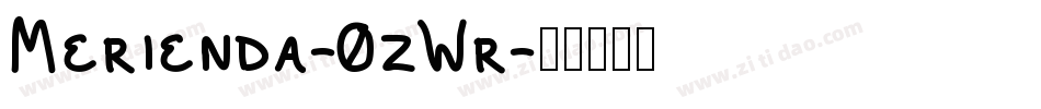Merienda-0zWr字体转换