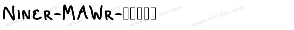 Niner-MAWr字体转换
