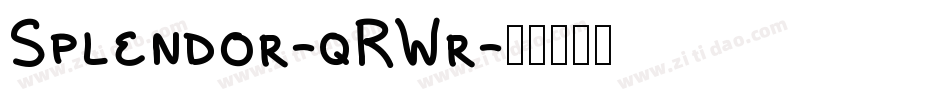 Splendor-qRWr字体转换 Splendor-qRWr字体转换