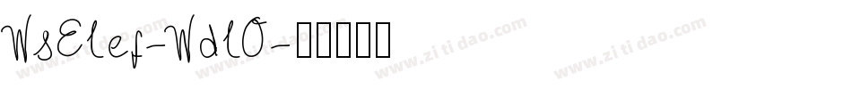 WsElef-WdlO字体转换