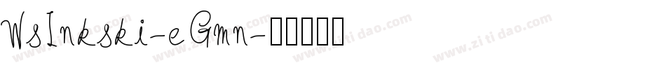 WsInkski-eGmn字体转换
