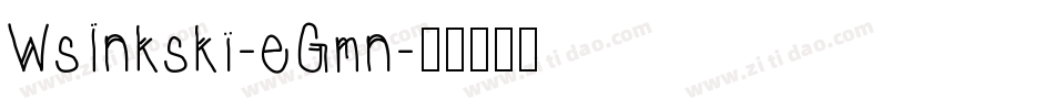 WsInkski-eGmn字体转换