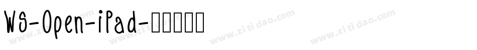 WS-Open-iPad字体转换