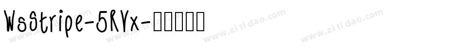 WsStripe-5RVx字体转换