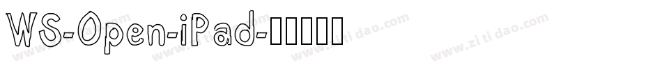 WS-Open-iPad字体转换