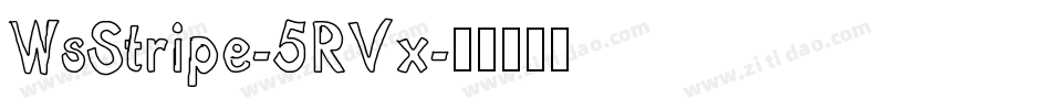 WsStripe-5RVx字体转换