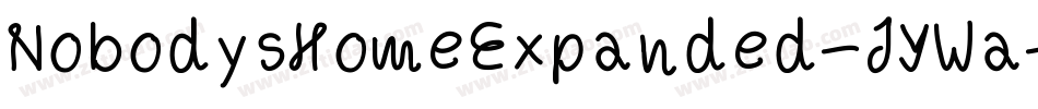 NobodysHomeExpanded-JYWa字体转换